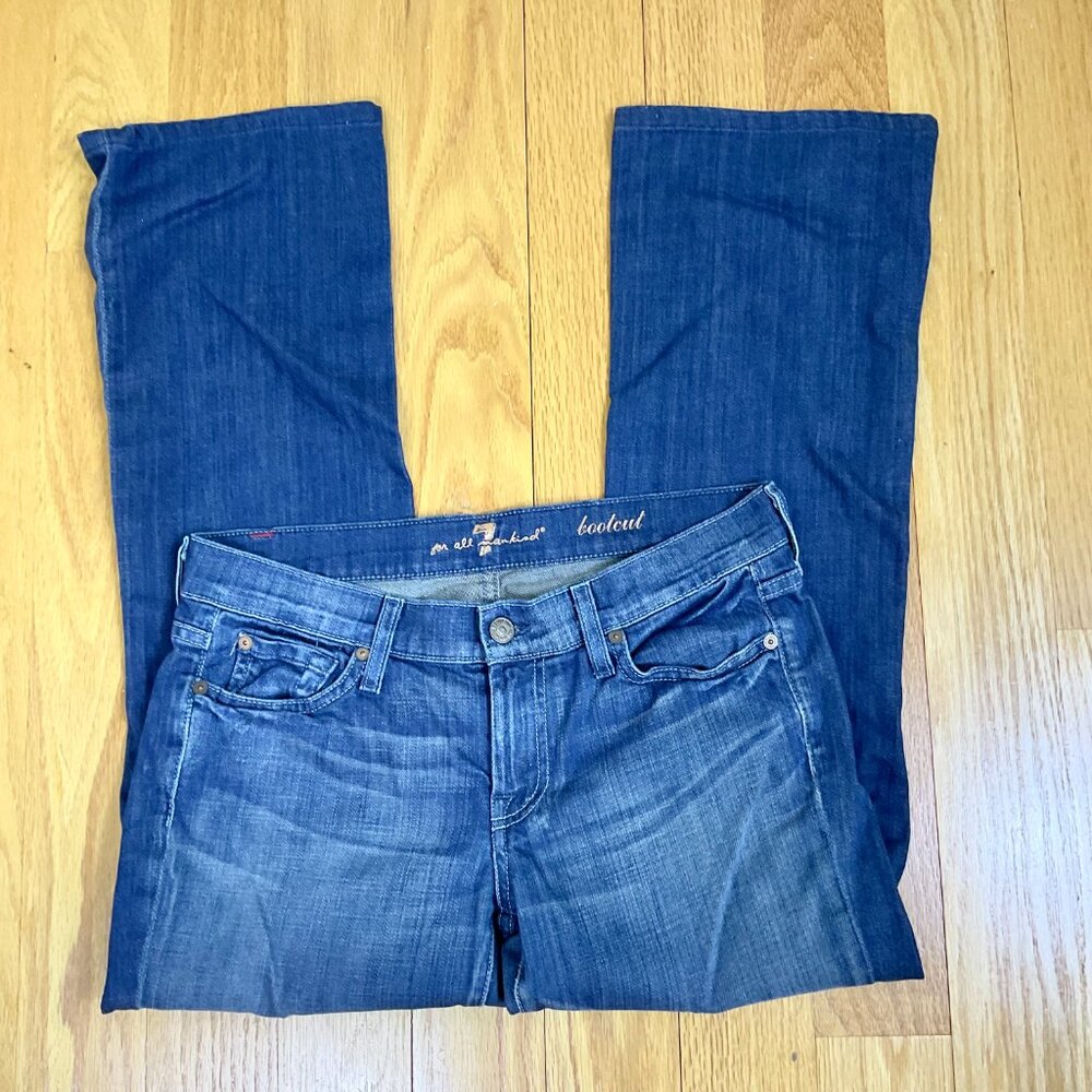 7 For All Mankind Jeans Low Rise Bootcut (28) - Picture 4 of 9